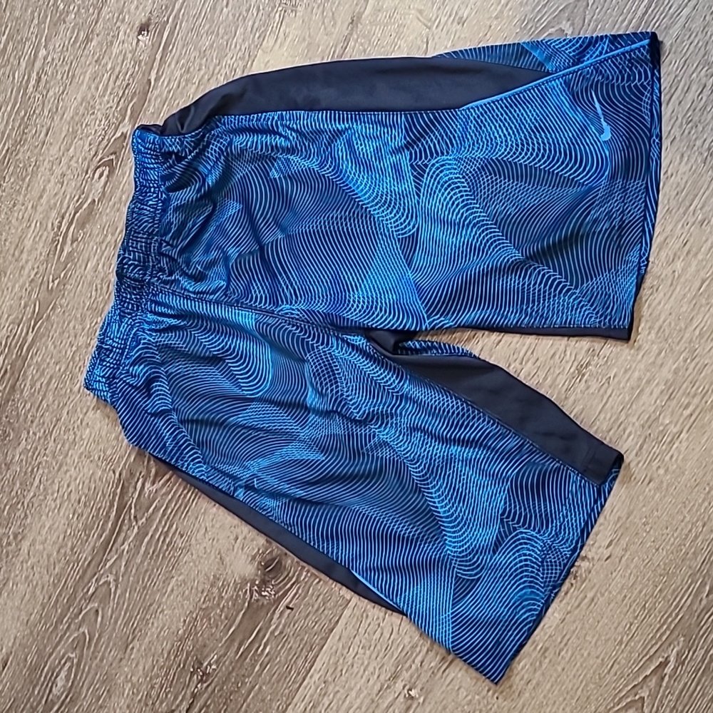 Nike Pro DriFit Mens Gray/Blue XLarge Shorts